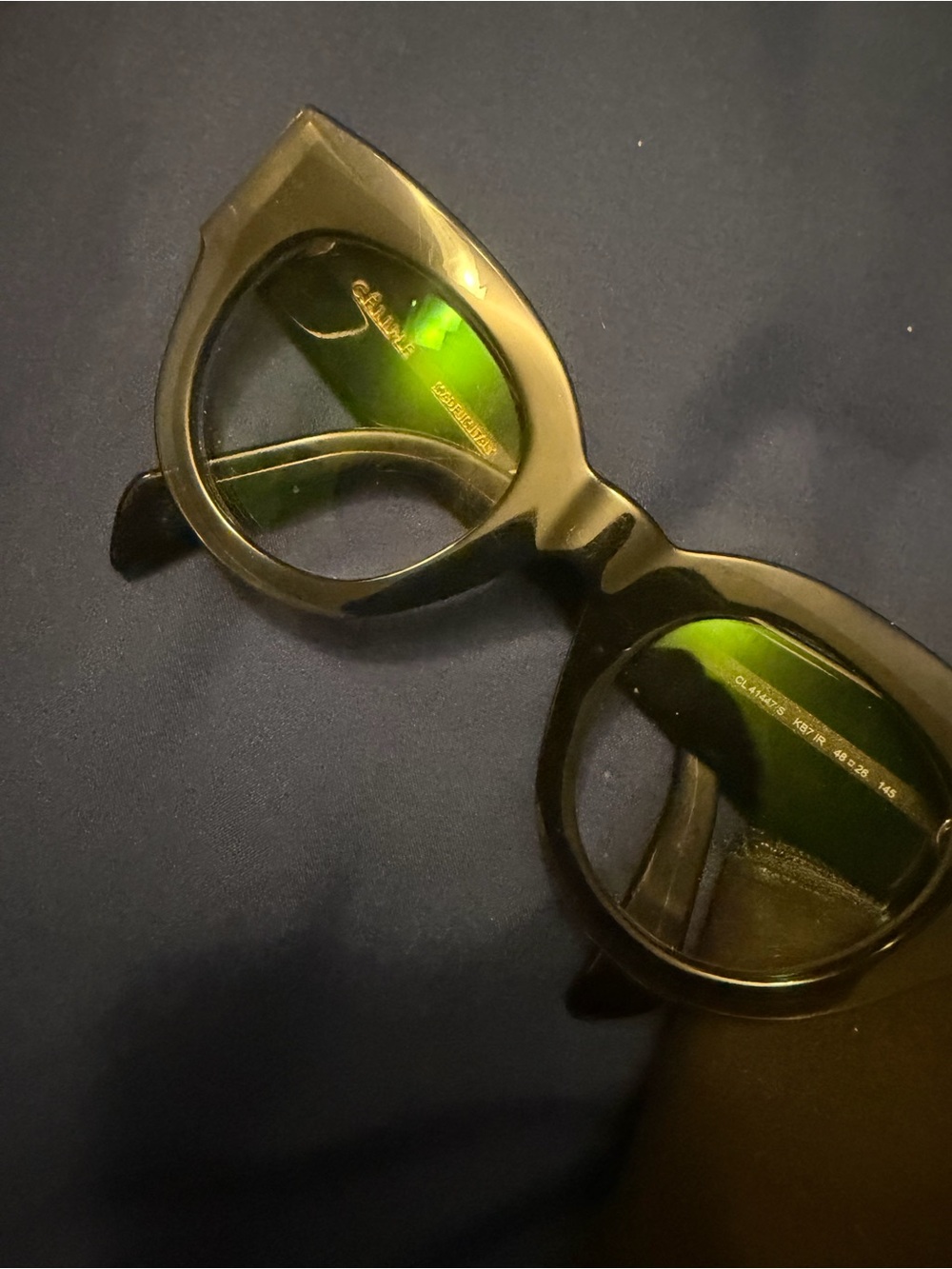 Celine chunky acetate womanโs glasses with dust bag no damage like new